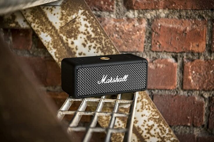Marshall Emberton Bluetooth Portable Speaker in black color