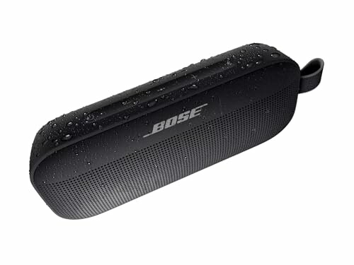 Bose portable speaker in use