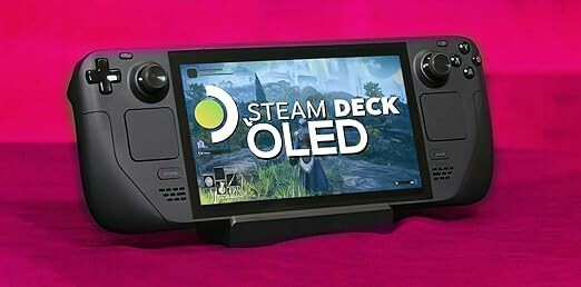 Valve Steam Deck OLED 1TB Handheld Gaming Console in use