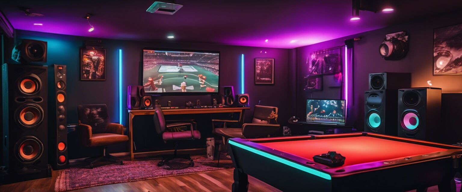 Sound Systems and Speakers for Game Rooms