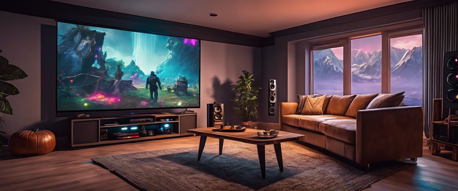 Portable Projectors for Game Rooms