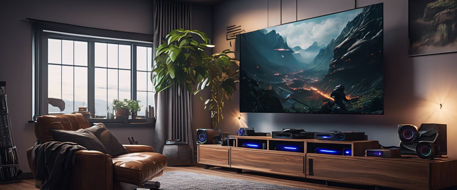Gaming room setup