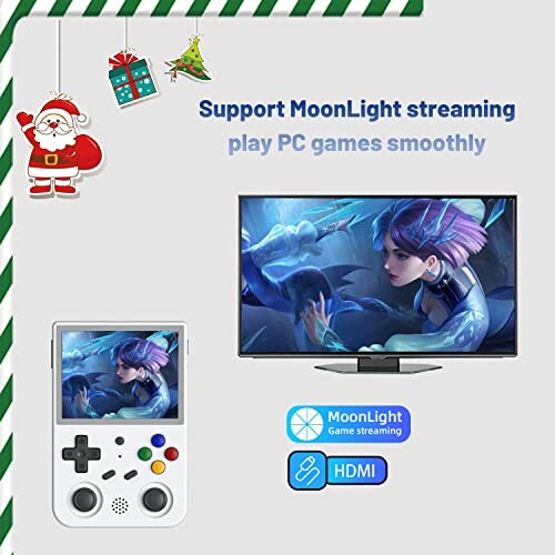 MoonLight streaming for smooth PC gaming on a TV and handheld device.