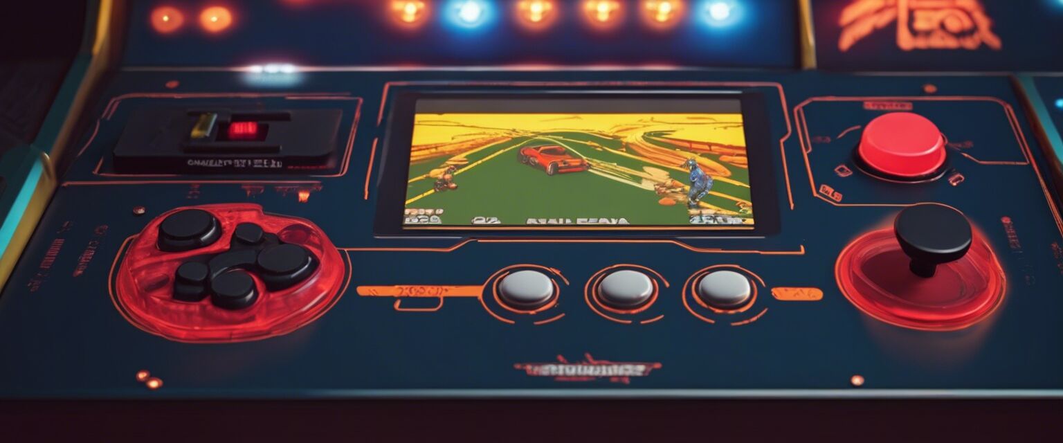 Handheld arcade console