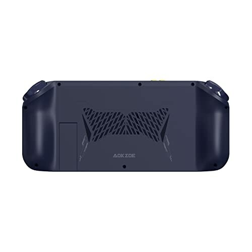 Back view of a handheld gaming console with vents.