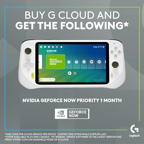 Logitech G Cloud Handheld Portable Gaming Console with NVIDIA GeForce Now offer