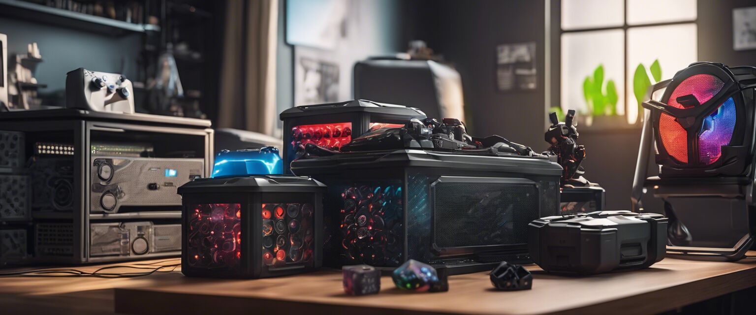 Stackable storage bin for gaming accessories