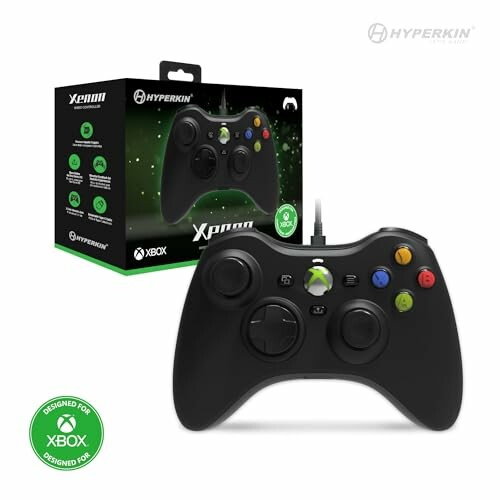 Hyperkin Xenon Xbox controller and packaging.
